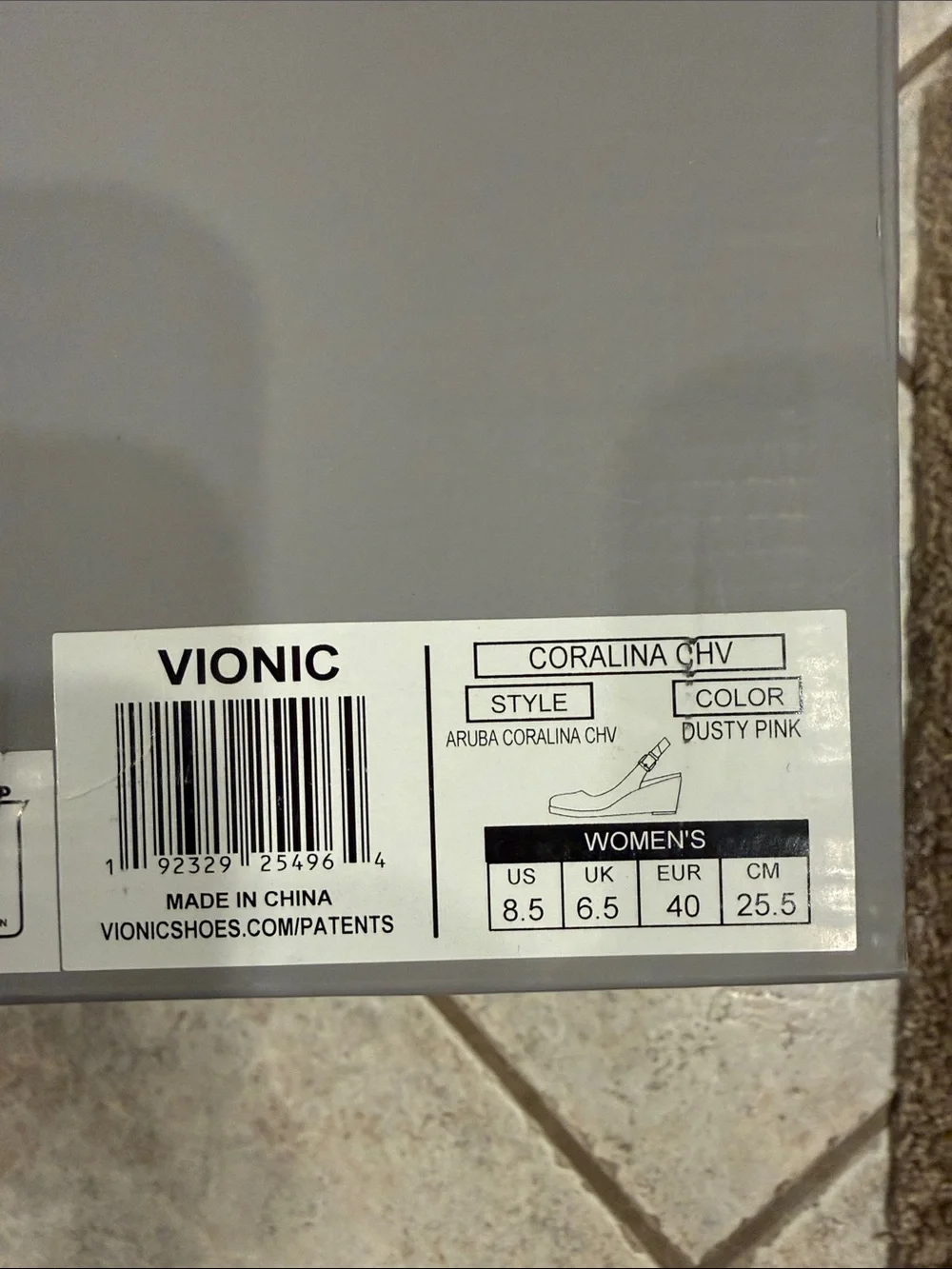 Vionic Pink Chevron Slingback Espadrilles